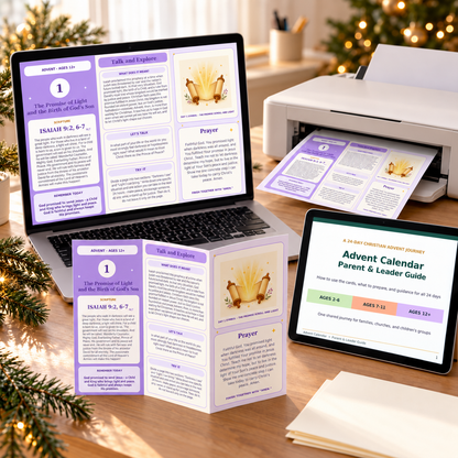 Printable Christian Advent Calendar for Teens Ages 12+