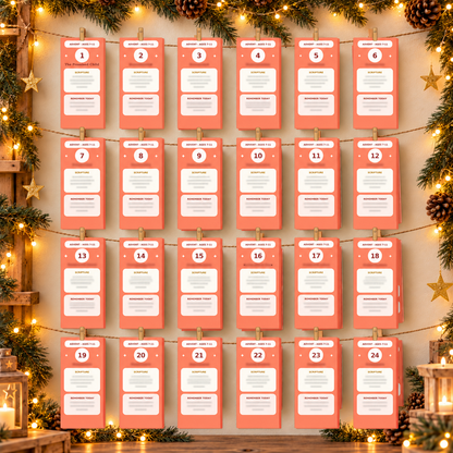 Printable Christian Advent Calendar for Ages 7–11
